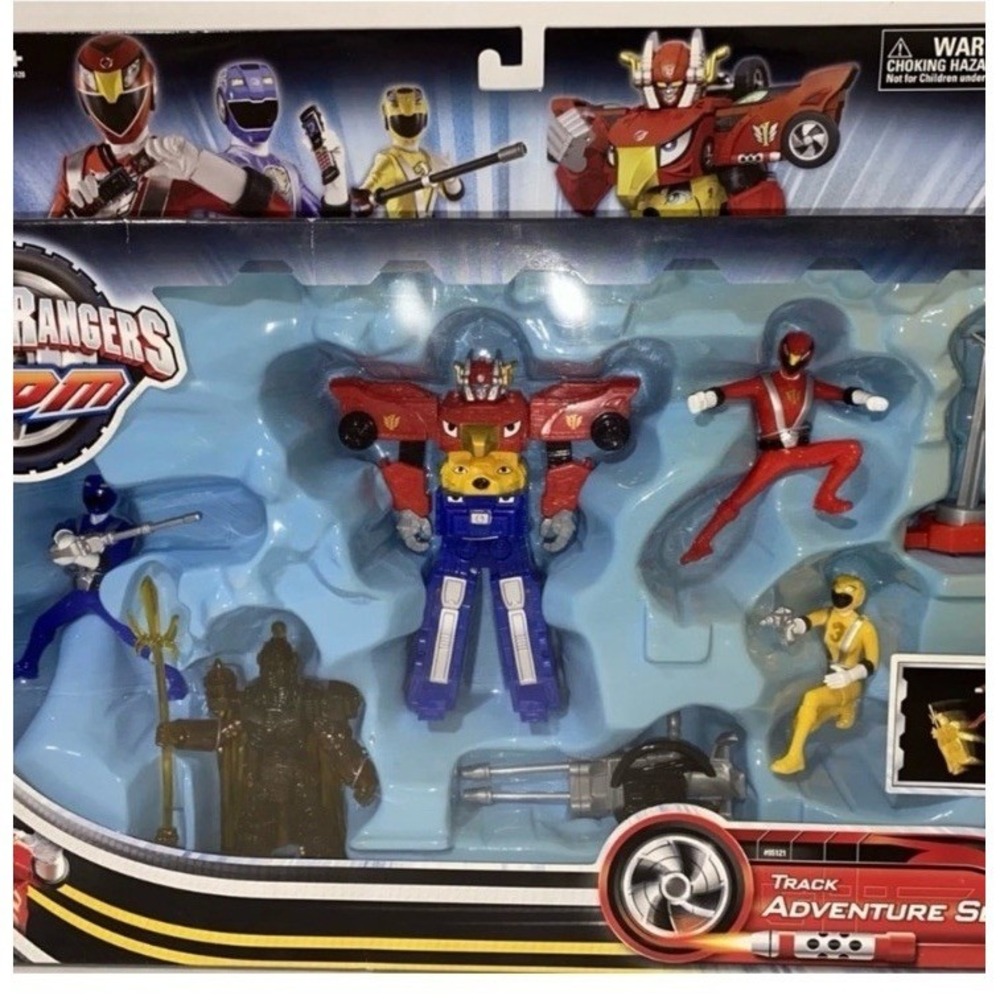 Bandai Power Rangers RPM Track Adventure Set 95121 Red Blue Yellow Rangers New - Picture 15 of 15